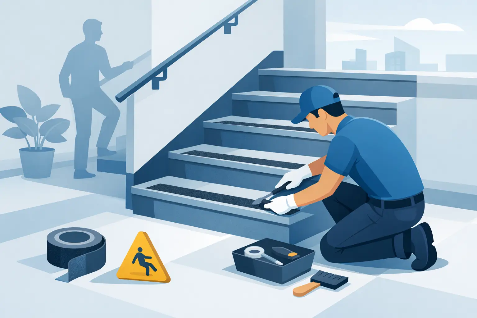 How to Retrofit Anti Slip Stairs Properly