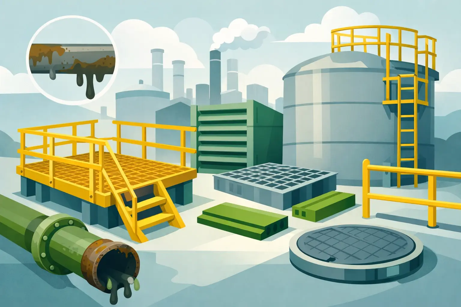 Top GRP Products for Corrosive Environments